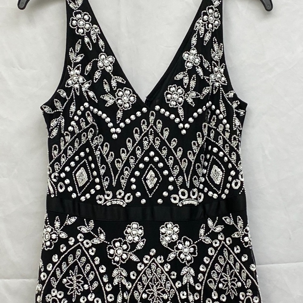 Adrianna Papell embellished fully beaded layer mesh gown - Picture 8 of 14